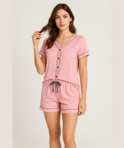 Pijama Americano Primavera Rosa